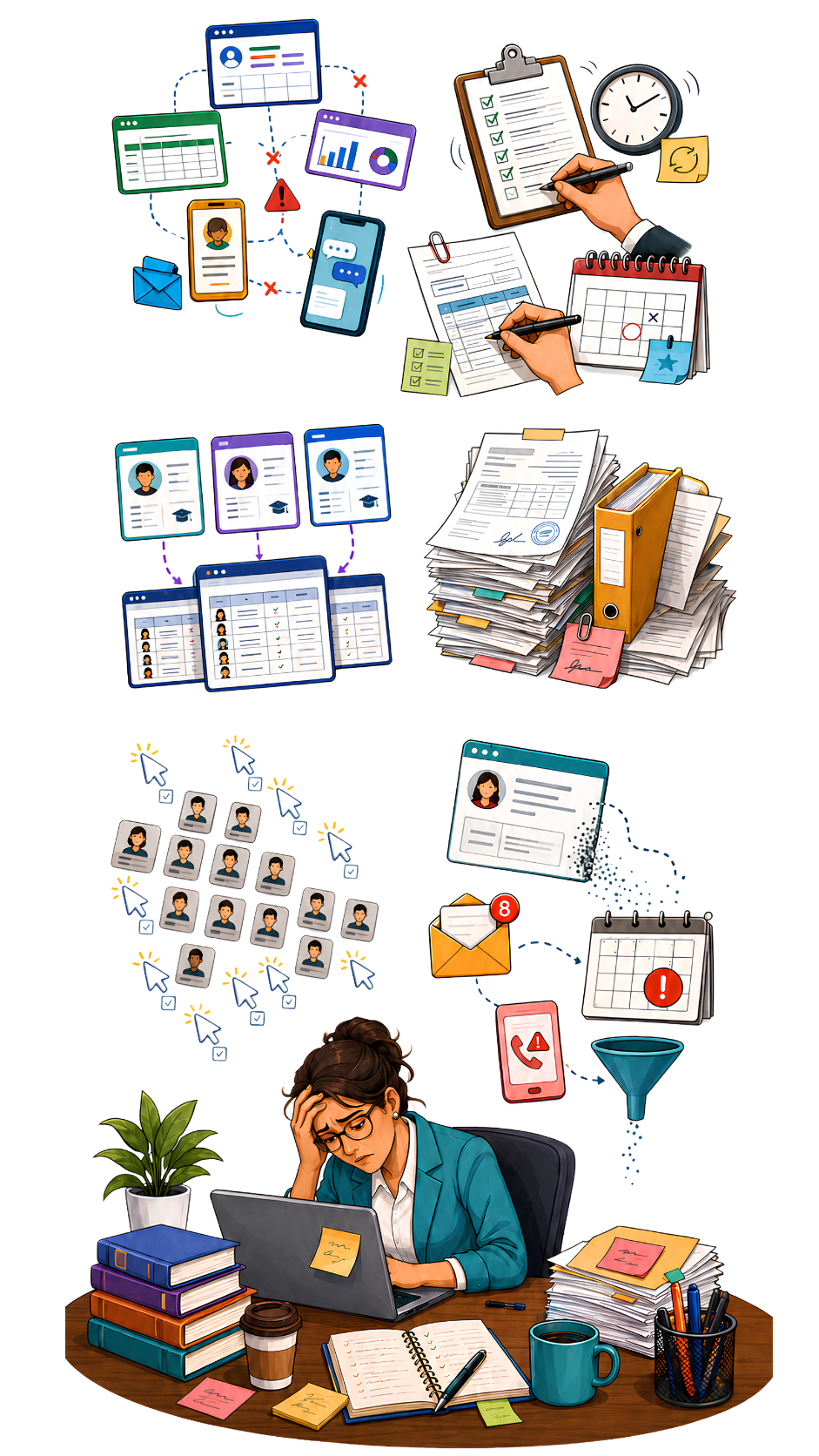 Administrative challenges illustration