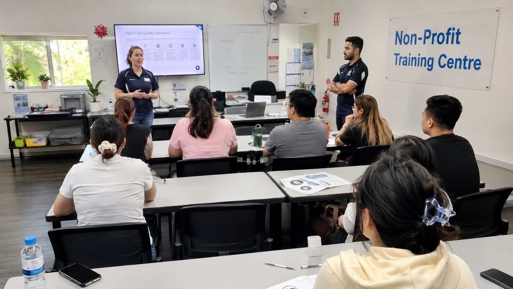 Community education provider supported by the access program